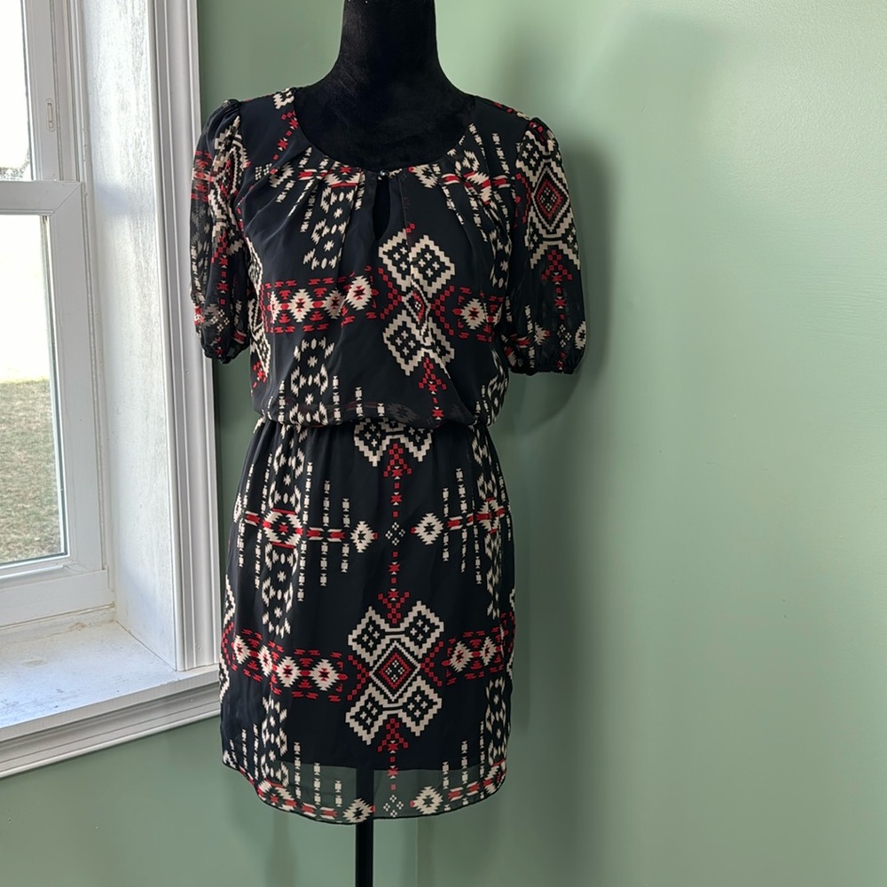 Sweet storm, Aztec, print dress small